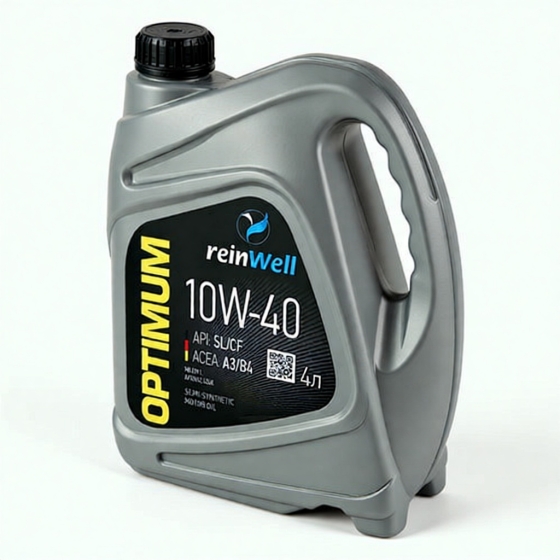 Моторное масло ReinWell A3/B4, 10W-40, 4 л, полусинтетика