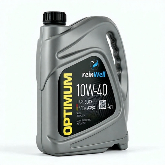 Моторное масло ReinWell A3/B4, 10W-40, 4 л, полусинтетика