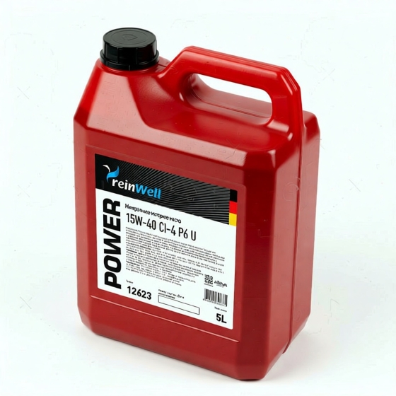 Грузовое масло ReinWell POWER P6 U, 10W-40, 5 л, полусинтетика