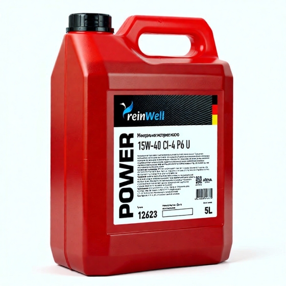 Грузовое масло ReinWell POWER P6 U, 10W-40, 5 л, полусинтетика