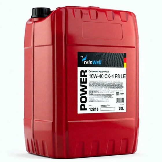 Грузовое масло ReinWell POWER P8 LE, 5W-40, 20 л, синтетика