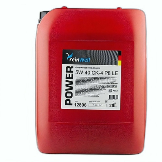 Грузовое масло ReinWell POWER P8 LE, 10W-40, 20 л, синтетика