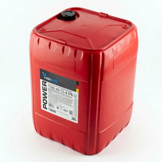 Грузовое масло ReinWell POWER P6 U, 15W-40, 20 л, минеральное