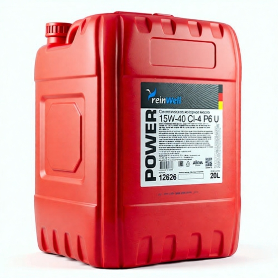 Грузовое масло ReinWell POWER P6 U, 15W-40, 20 л, минеральное