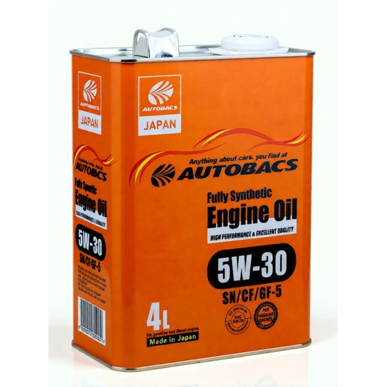 Моторное масло Autobacs Engine Oil Fully Synthetic 5W-30 SN, 1 л, синтетика