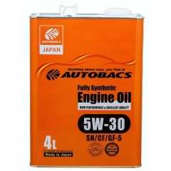 Моторное масло Autobacs Engine Oil Fully Synthetic 5W-30 SN, 1 л, синтетика
