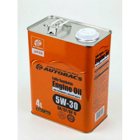 Моторное масло Autobacs Engine Oil Fully Synthetic 5W-30 SN, 4 л, синтетика