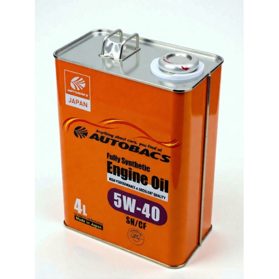 Моторное масло Autobacs Engine Oil Fully Synthetic 5W-40 SN, 1 л, синтетика