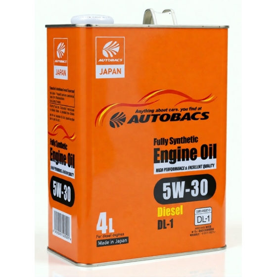 Моторное масло Autobacs Fully Synthetic Diesel 5W-30 DL-1, 1 л, синтетика
