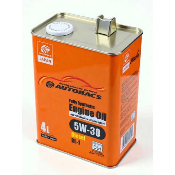 Моторное масло Autobacs Fully Synthetic Diesel 5W-30 DL-1, 4 л, синтетика