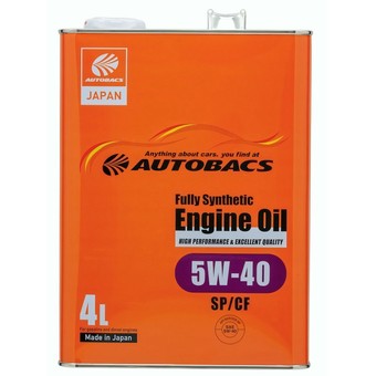 Моторное масло Autobacs Engine Oil Fully Synthetic 5W-40 SP, 1 л, синтетика