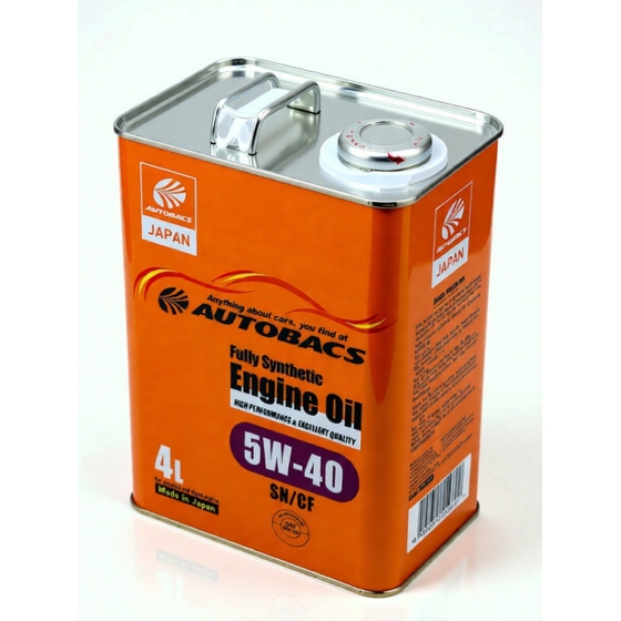 Моторное масло Autobacs Engine Oil Fully Synthetic 5W-40 SN, 4 л, синтетика