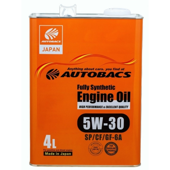 Моторное масло Autobacs Engine Oil Fully Synthetic 5W-30 SP, 1 л, синтетика