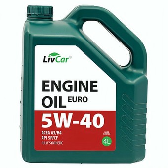Моторное масло Livcar Engine Oil, 5W-40, 4 л, синтетика