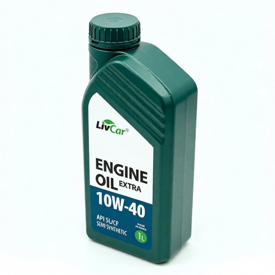 Моторное масло Livcar Engine Oil Extra, 10W-40, 1 л, полусинтетика