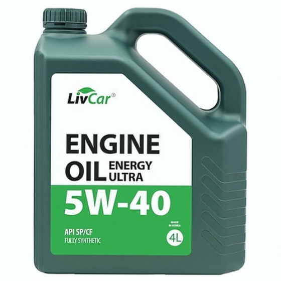 Моторное масло Livcar Energy Ultra, 5W-40, 4 л, синтетика