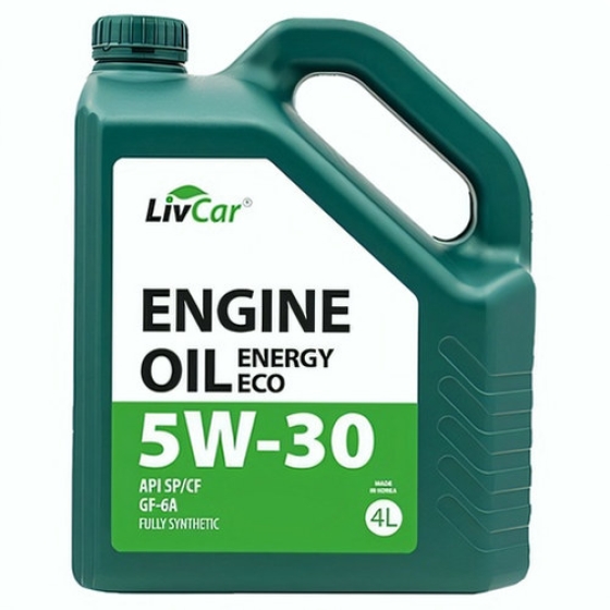 Моторное масло Livcar Energy Eco, 5W-30, 4 л, синтетика