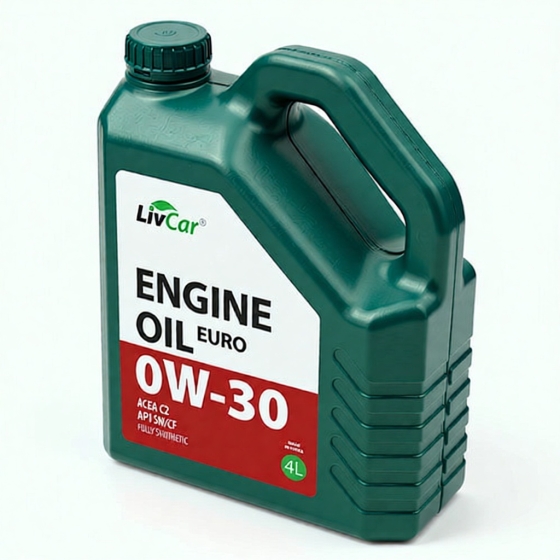 Моторное масло Livcar Engine Oil Euro, 0W-30, 4 л, синтетика
