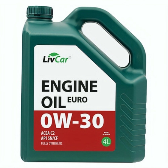 Моторное масло Livcar Engine Oil Euro, 0W-30, 4 л, синтетика