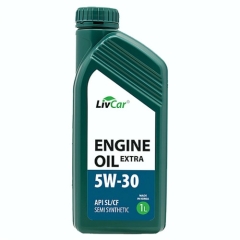 Моторное масло Livcar Engine Oil Extra, 5W-30, 1 л, полусинтетика
