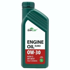 Моторное масло Livcar Engine Oil Euro, 0W-30, 1 л, синтетика