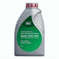 Моторное масло UAZ Motor Oil, 0W-40, 4 л, синтетика