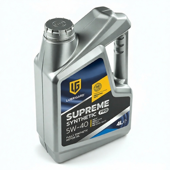 Моторное масло Lubrigard Supreme Synthetic PRO, 5W-40, 4 л, синтетика