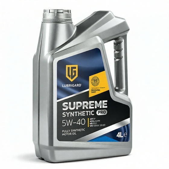 Моторное масло Lubrigard Supreme Synthetic PRO, 5W-40, 4 л, синтетика