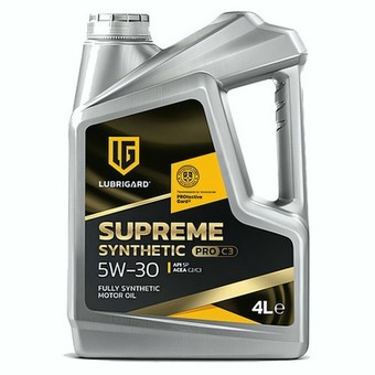 Моторное масло Lubrigard Supreme Synthetic PRO C3, 5W-30, 4 л, синтетика
