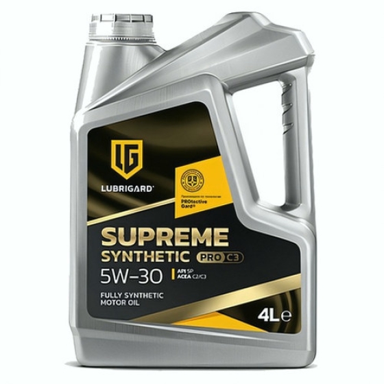 Моторное масло Lubrigard Supreme Synthetic PRO C3, 5W-30, 4 л, синтетика