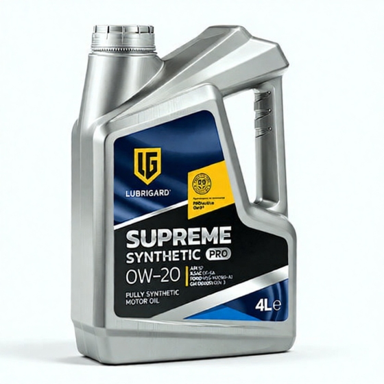 Моторное масло Lubrigard Supreme Synthetic PRO, 0W-20, 4 л, синтетика
