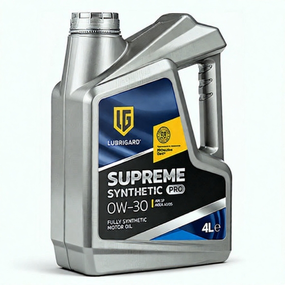 Моторное масло Lubrigard Supreme Synthetic PRO, 0W-30, 4 л, синтетика