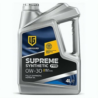 Моторное масло Lubrigard Supreme Synthetic PRO, 0W-30, 4 л, синтетика