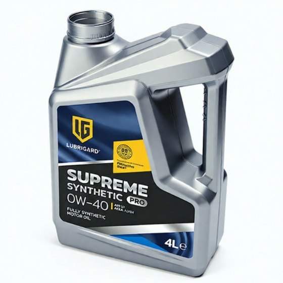 Моторное масло Lubrigard Supreme Synthetic PRO, 0W-40, 4 л, синтетика