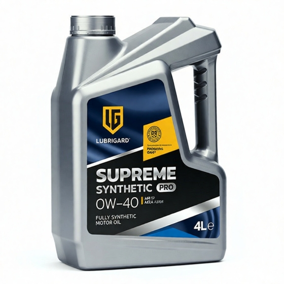 Моторное масло Lubrigard Supreme Synthetic PRO, 0W-40, 4 л, синтетика
