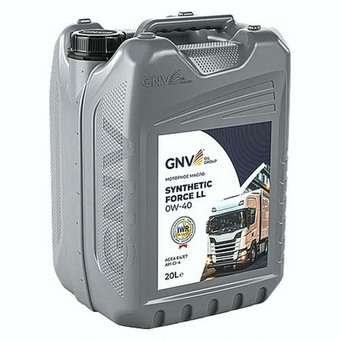 Моторное масло GNV Synthetic Force LL, 0W-40, 20 л, синтетика