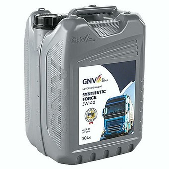 Моторное масло GNV Synthetic Force, 5W-40, 20 л, синтетика