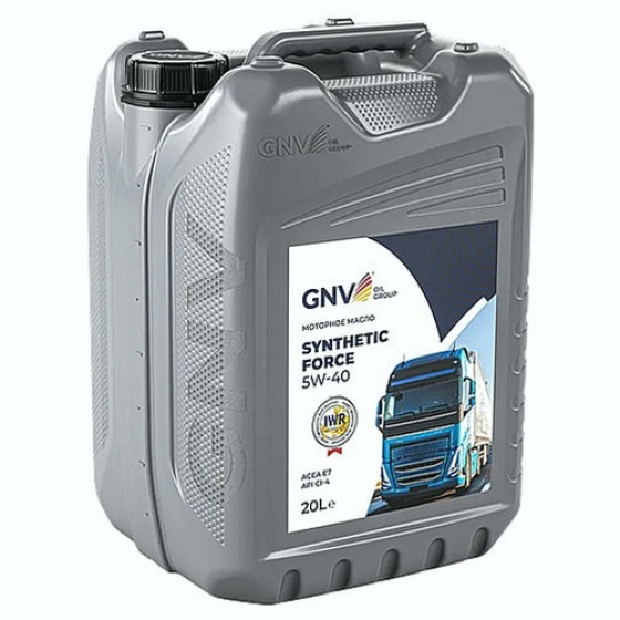 Моторное масло GNV Synthetic Force, 5W-40, 20 л, синтетика