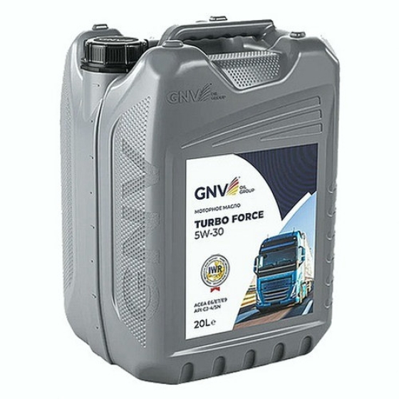 Моторное масло GNV Turbo Force, 5W-30, 20 л, синтетика