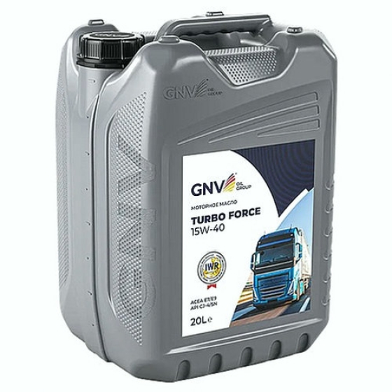 Моторное масло GNV Turbo Force, 15W-40, 20 л, минеральное