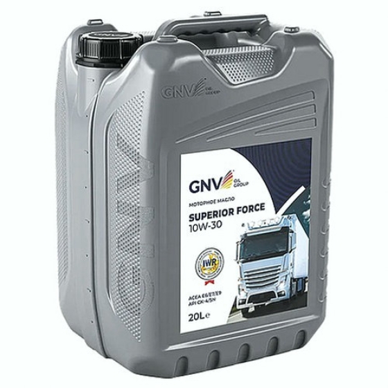 Моторное масло GNV Superior Force, 10W-30, 20 л, синтетика