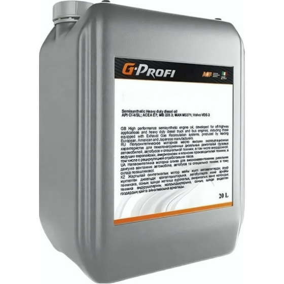 Грузовое масло G-Energy G-Profi MSI, 5W-40, 20 л, синтетика