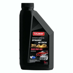 Моторное масло OilWay Dynamic Hi-Tech PAO, 5W-40, 4 л, синтетика