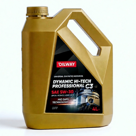 Моторное масло OilWay Dynamic Hi-Tech Professional C3, 5W-30, 4 л, синтетика