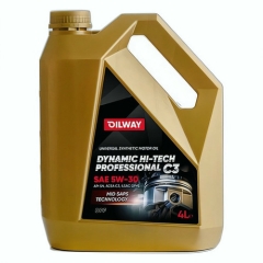 Моторное масло OilWay Dynamic Hi-Tech Professional C3, 5W-30, 4 л, синтетика