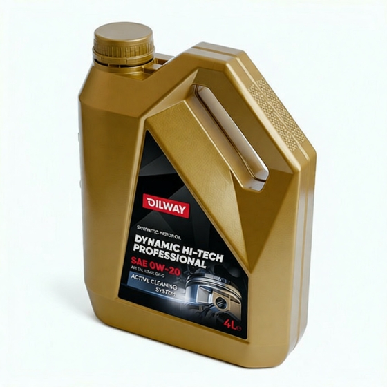 Моторное масло OilWay Dynamic Hi-Tech Professional, 0W-20, 4 л, синтетика