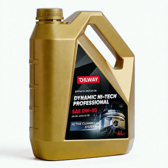 Моторное масло OilWay Dynamic Hi-Tech Professional, 0W-30, 4 л, синтетика
