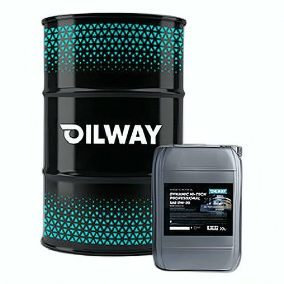 Моторное масло OilWay Dynamic Hi-Tech Professional, 0W-40, 180 кг, синтетика