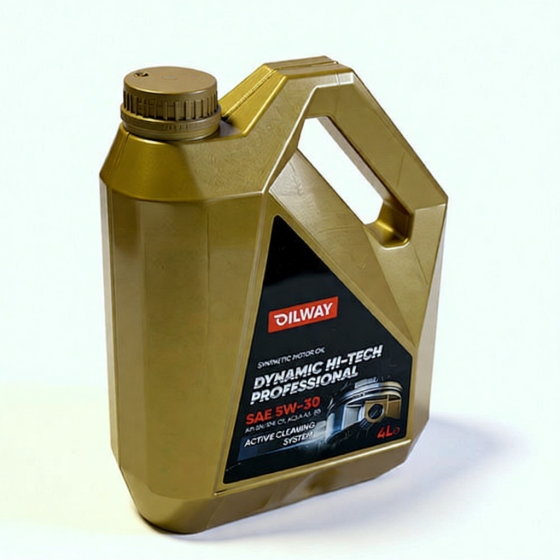 Моторное масло OilWay Dynamic Hi-Tech Professional, 5W-30, 4 л, синтетика