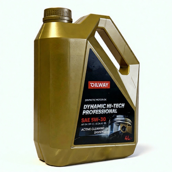Моторное масло OilWay Dynamic Hi-Tech Professional, 5W-30, 4 л, синтетика